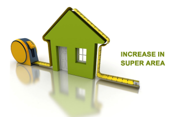 How Builders increase Super Area of the property at the time of delivery?